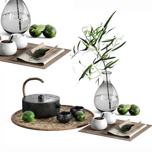 新中式茶具摆件