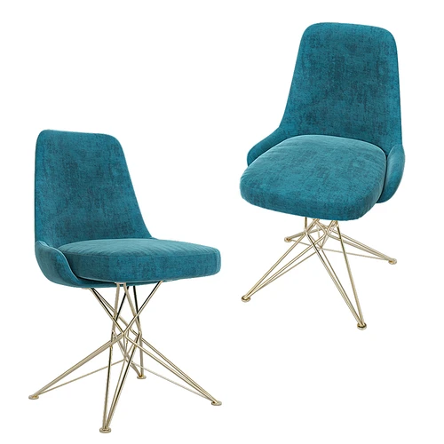 Athena chair 后现代简约布艺单椅