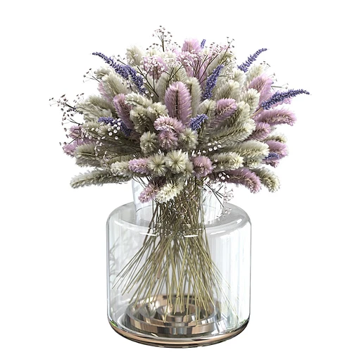 lavender 现代狗尾草干枝桌面摆饰