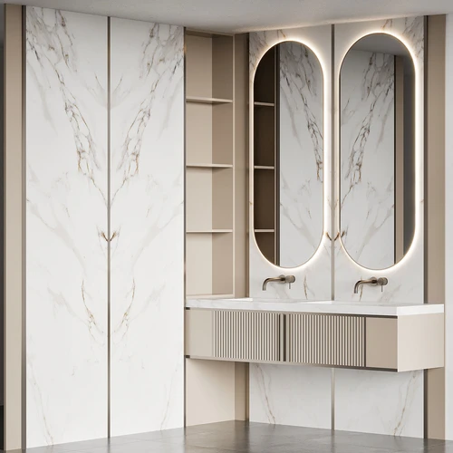Bathroom Furniture 简欧双人洗手台