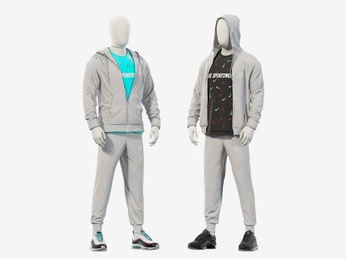 现代NIKE体育服装服饰模特