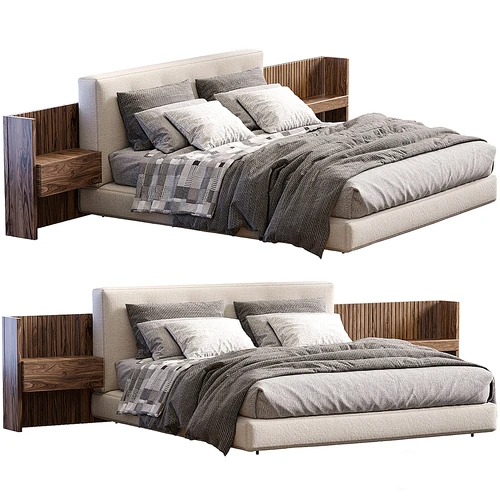 Minotti 现代双人床