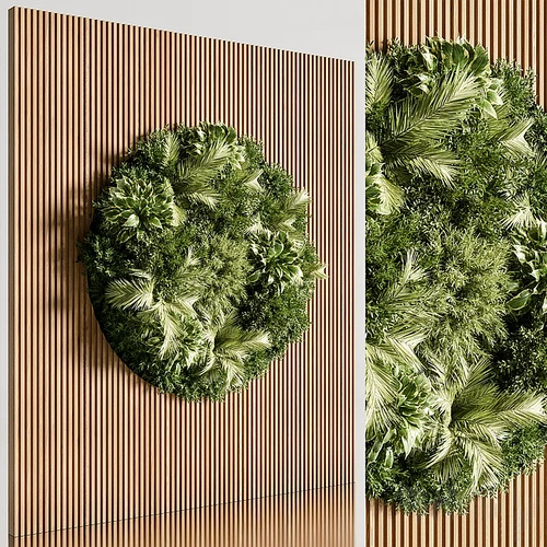 现代植物墙