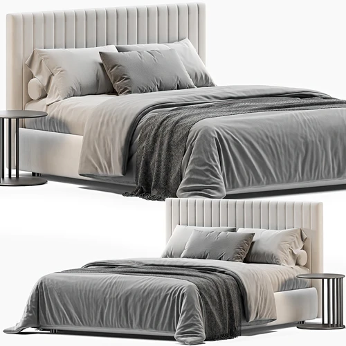 West Elm 现代双人床