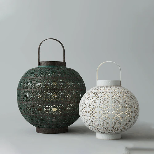 Filigree Lanterns 新中式铁艺灯笼台灯