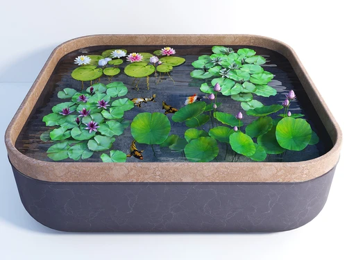 现代风格荷花