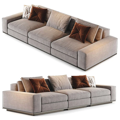 Minotti Lawrence现代布艺多人沙发
