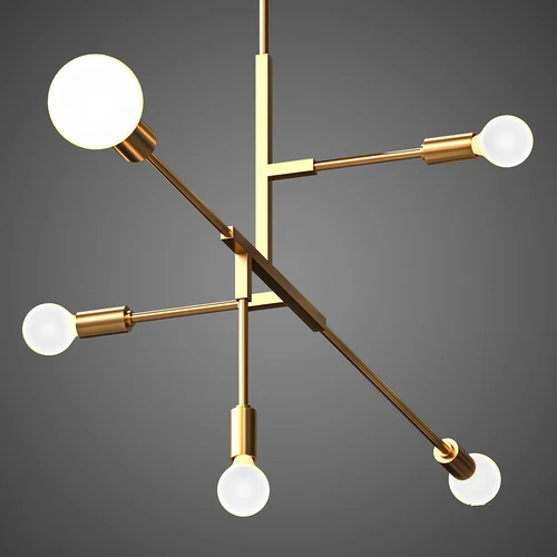 现代金属吊灯3d模型