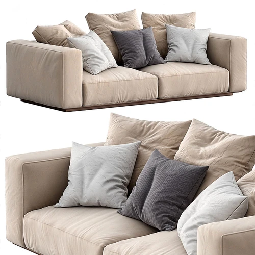 Flexform 现代布艺双人沙发