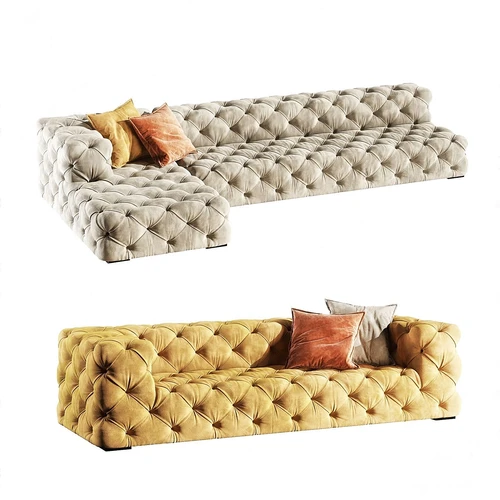 美国 restoration hardware 现代多人沙发