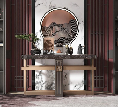 新中式端景台