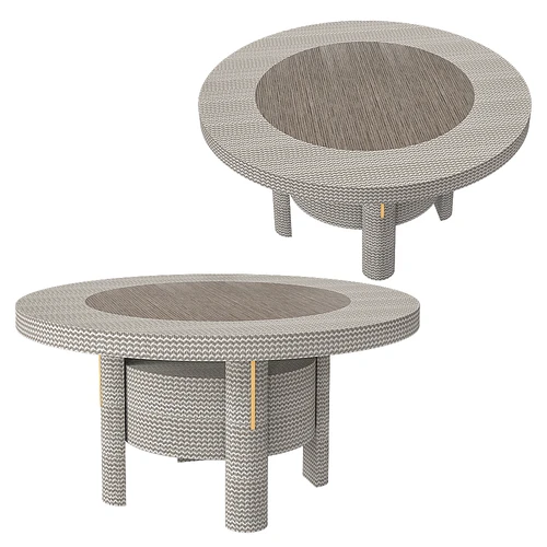 S table 现代双圆餐桌