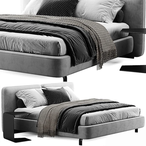 Minotti 现代双人床
