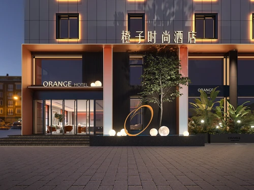 现代酒店门头