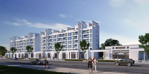 新中式商住楼外观
