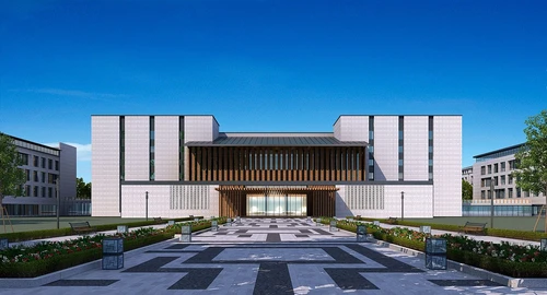 新中式办公楼建筑外观