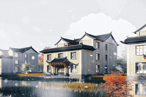 新中式住宅建筑外观
