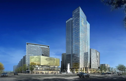 现代商业办公综合体建筑外观