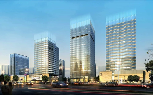 现代商业办公综合体建筑外观