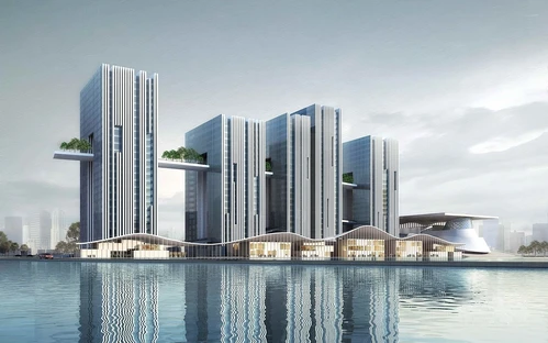 现代办公楼建筑外观