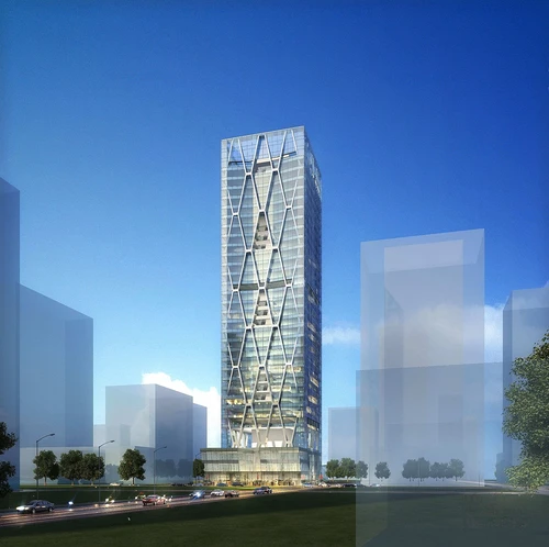 现代高层办公楼建筑外观