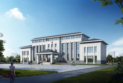 现代政府办公楼建筑外观