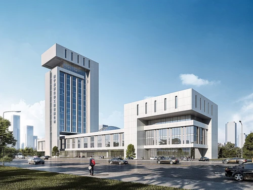 现代办公楼建筑外观
