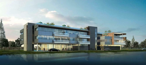 现代办公楼建筑外观