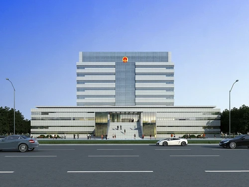 现代政府大楼建筑外观