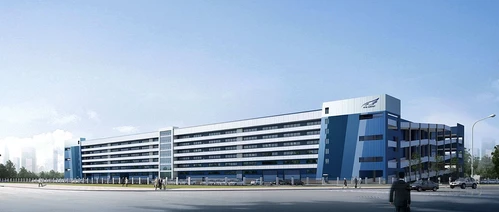 现代厂房建筑外观