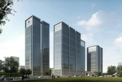 现代高层写字楼建筑外观