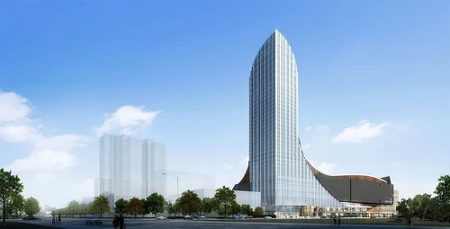 现代高层写字楼建筑外观