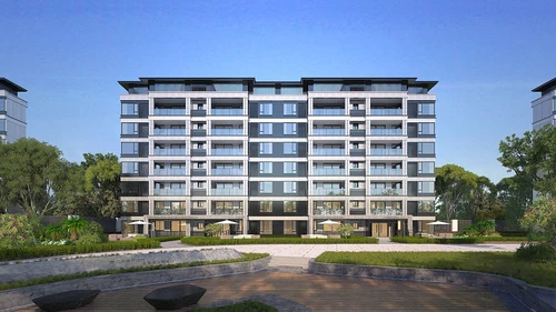 现代住宅楼建筑外观