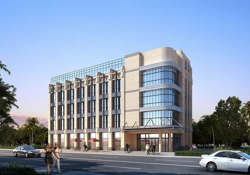 现代办公楼建筑外观