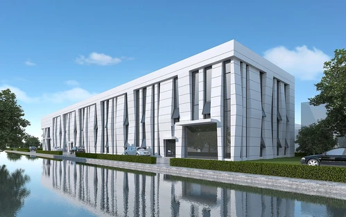 现代展厅建筑外观
