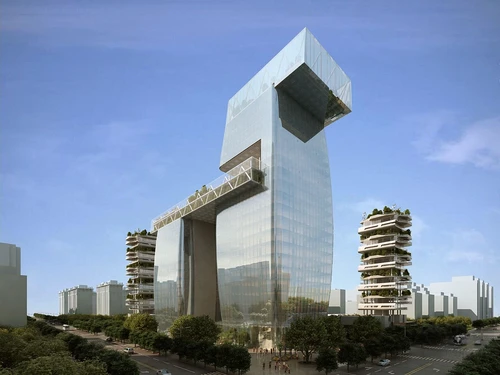 现代生态办公园区建筑外观