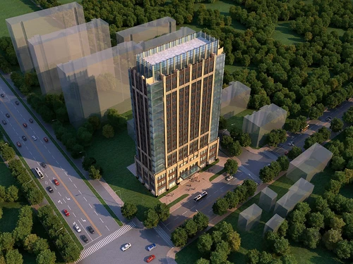 现在办公楼建筑外观