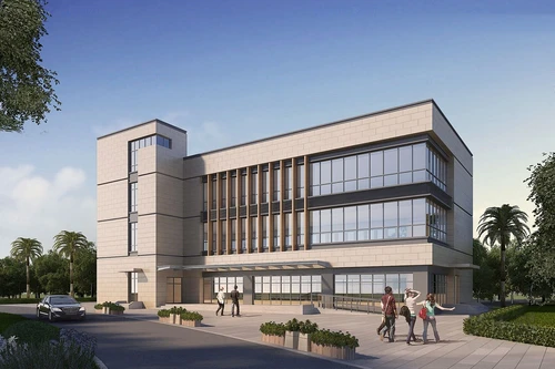 现代办公楼建筑外观