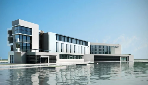现代办公楼建筑外观