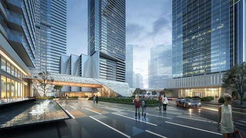 现代高层办公楼建筑外观