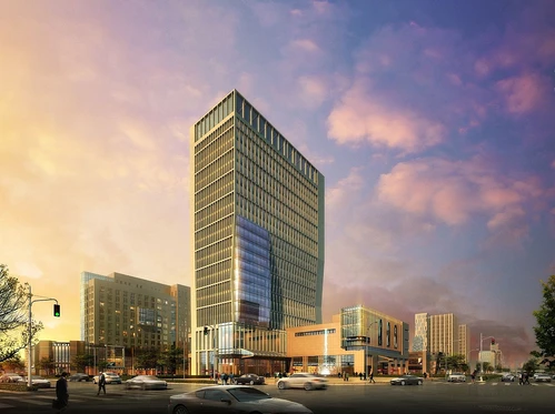 现代商业楼建筑外观