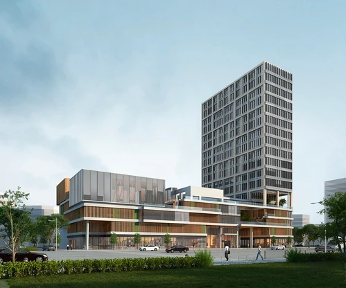 现代办公楼建筑外观
