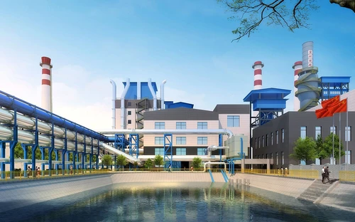 现代钢铁工厂建筑外观