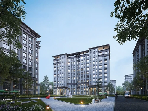 现代住宅小区建筑外观