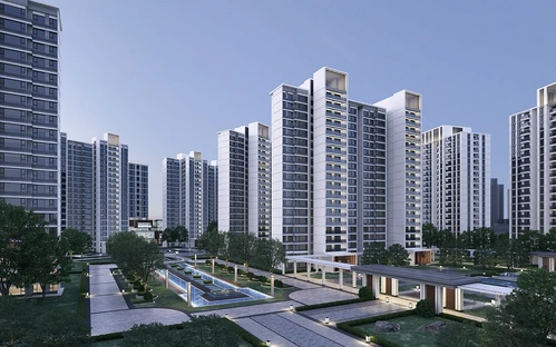 现代住宅小区建筑外观