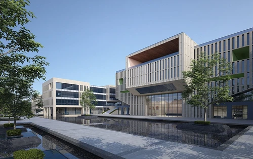 现代办公楼建筑外观