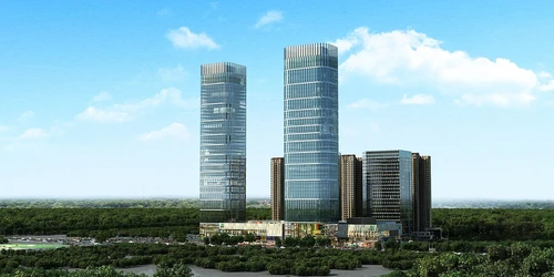 现代办公楼建筑外观