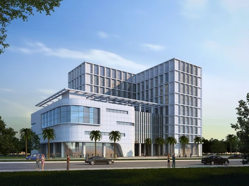 现代办公楼建筑外观