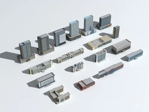 现代办公楼建筑外观