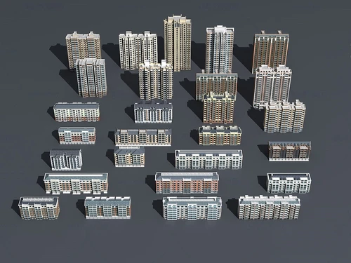 现代住宅楼建筑构件